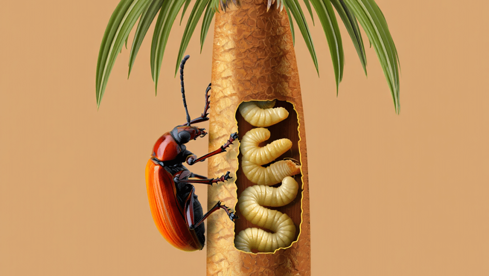 מה אוכלת חדקונית הדקל