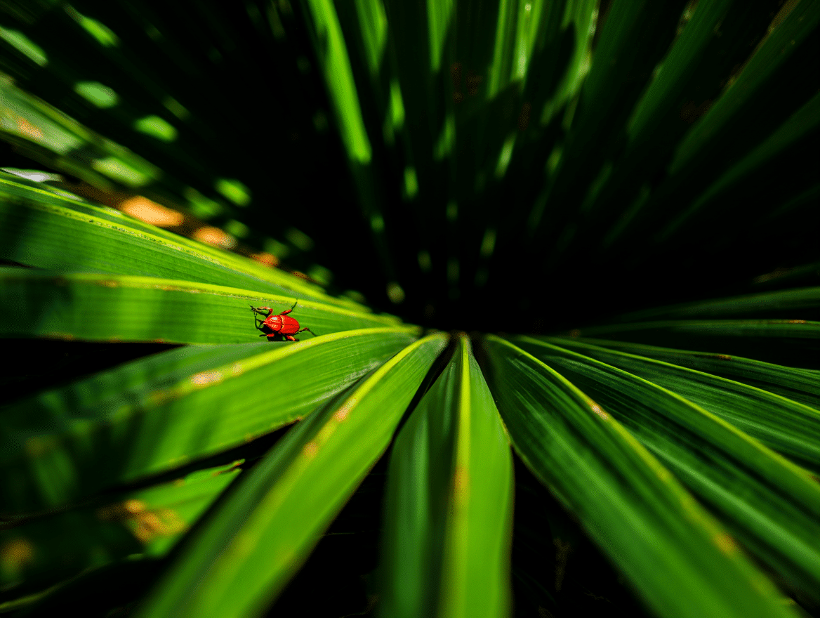 איך מזהים עץ נגוע בחדקונית הדקל