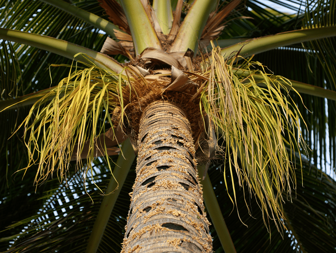 עלי דקל יבשים