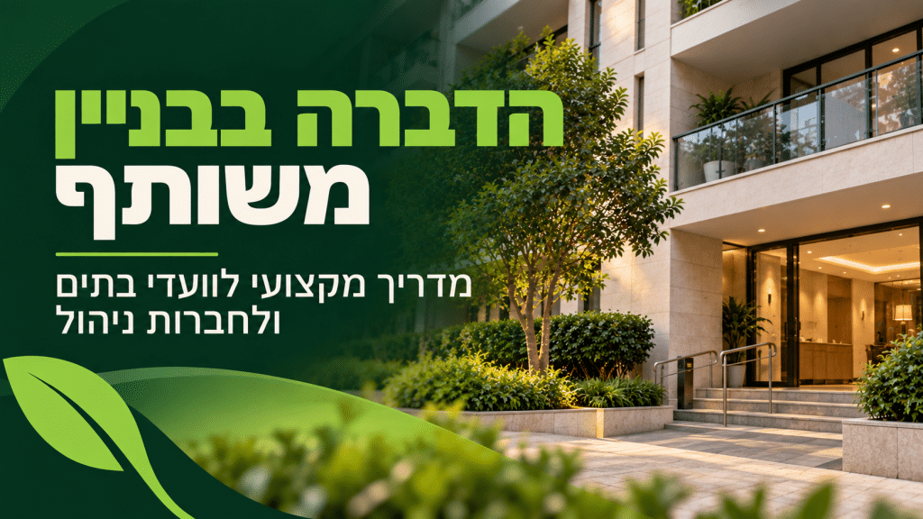 הדברה בבניין משותף